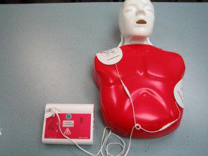 Learning CPR on Manikin